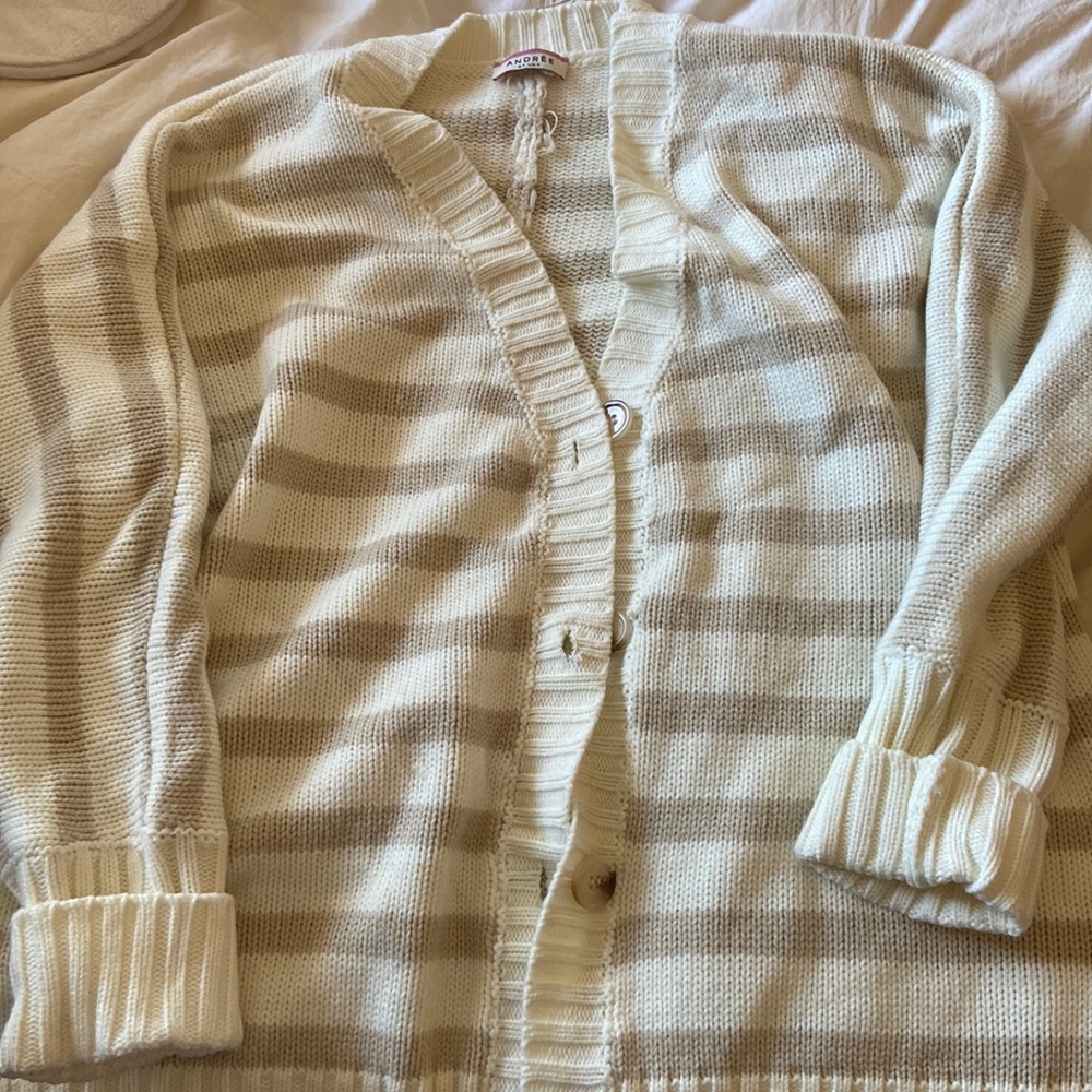 Stripped Cardigan